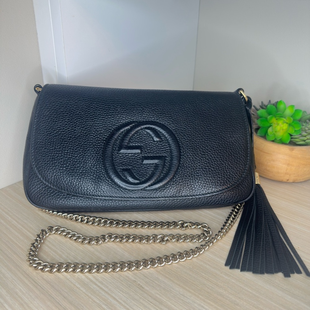 Gucci Soho Disco Crossbody Bag with Chain Strap